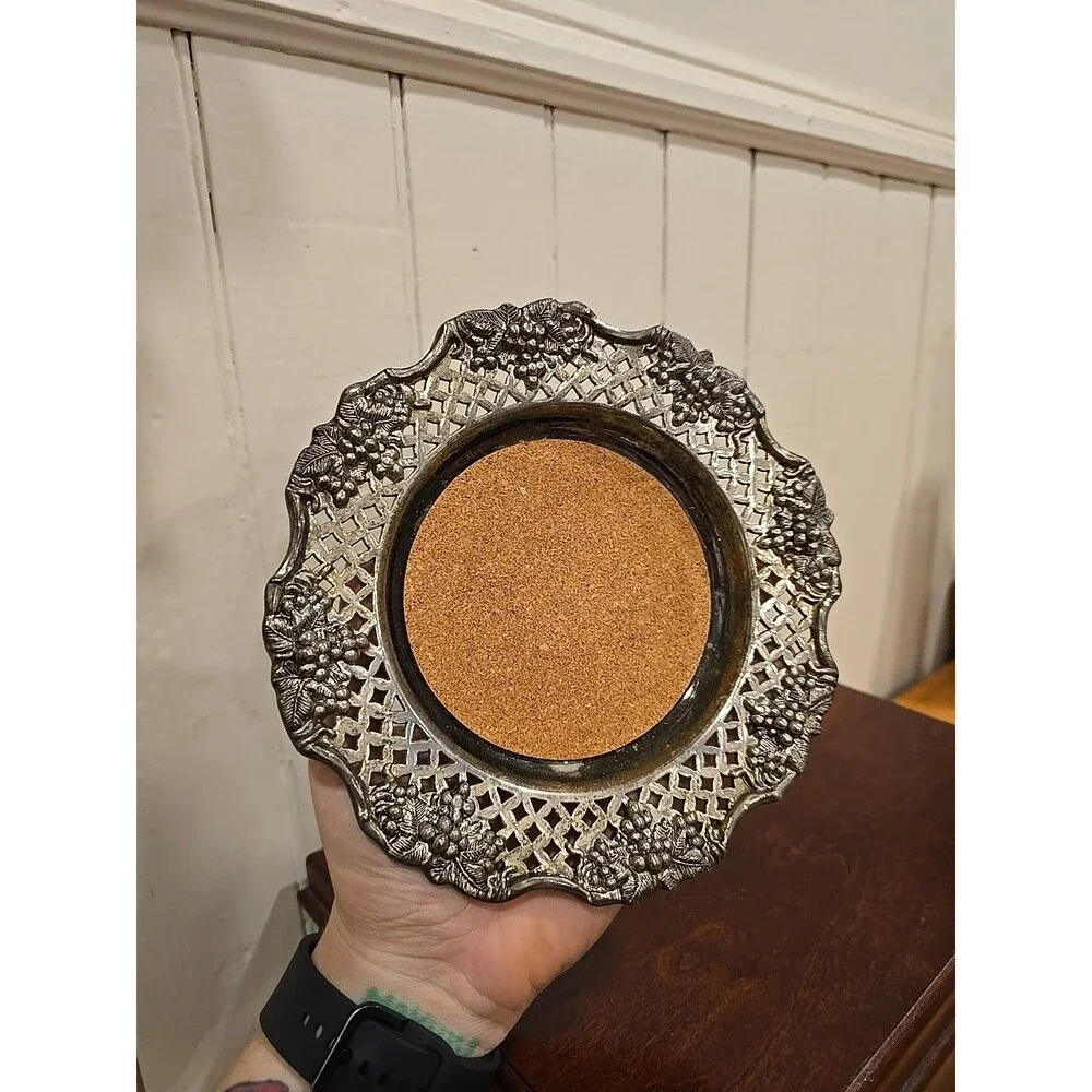 Vintage Silver Plated Wine Bottle Coaster By Godinger Silver Co.